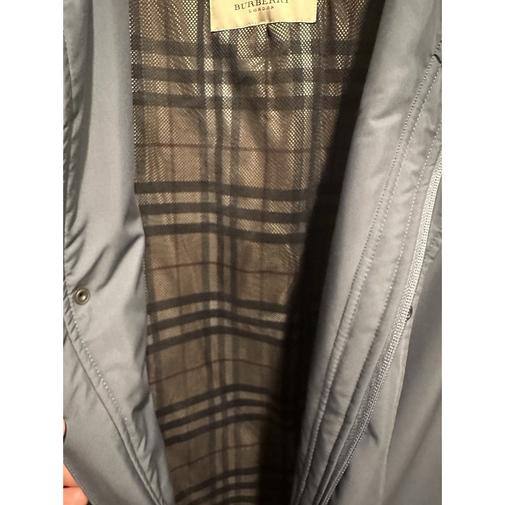 Burberry Brit S Gray Nylon Jacket Check Lined Coa… - image 4